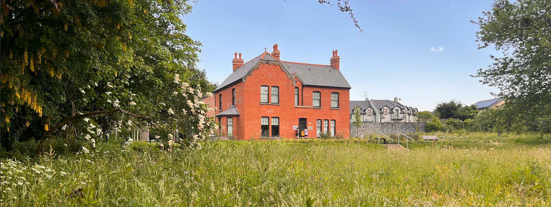 View of the rectory building, which is now the Visitor Experience Centre